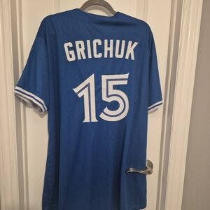 Blue Sports Jersey with White Accents